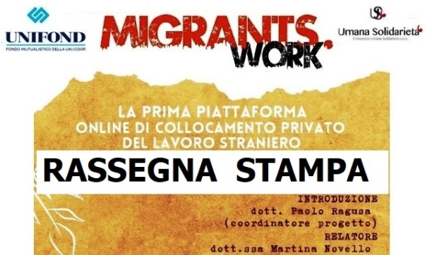 Rassegna Stampa (PDF) – MIGRANTS.WORK Piattaforma privata per Collocamento “privato” online del lavoro straniero – Palermo 08.11.2022