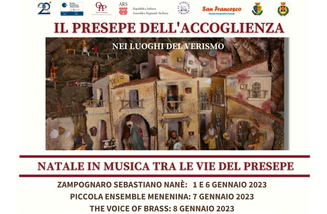 Mineo. “Presepe dell’Accoglienza nei luoghi del Verismo” con le “Botteghe degli antichi mestieri” in via Ducezio e il “Natale in musica tra le vie del Presepe” nei giorni 1, 6, 7 e 8 gennaio 2023