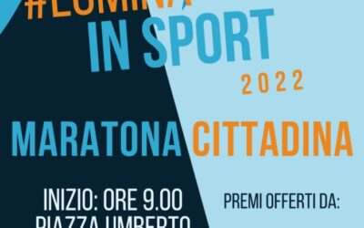 Alla “Maratona #Luminainsport”, che si svolgerà a Caltagirone domenica 8 gennaio, parteciperanno alcuni beneficiari ospiti delle strutture di accoglienza “SAI” gestite dalle Cooperative sociali “Opera Prossima”, “Il Geranio” ed “Iride”