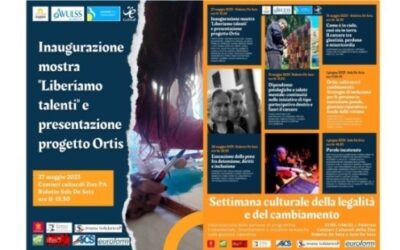 Il Consorzio Umana Solidarietà nell’ambito del Progetto I.S.O.L.A. sarà presente alla “Settimana culturale della legalità e del cambiamento”. L’evento si svolge a Palermo dal 27 maggio al 1 giugno 2023, al Ridotto De Seta e alla Sala De Seta dei Cantieri Culturali alla Zisa