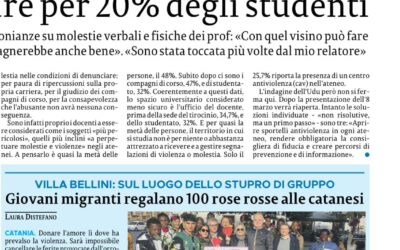 La Sicilia-Giovani migranti donano 100 rose rosse alle catanesi