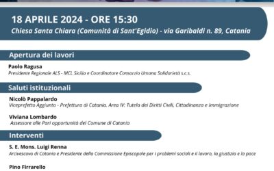 A Catania il convegno “Ero straniero e mi avete accolto …”