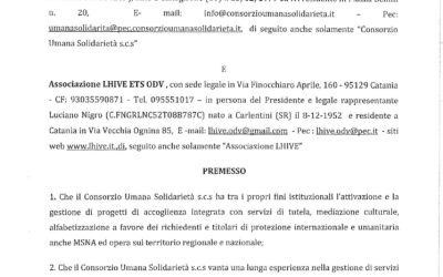 Protocollo CUS – LHIVE sottoscritto