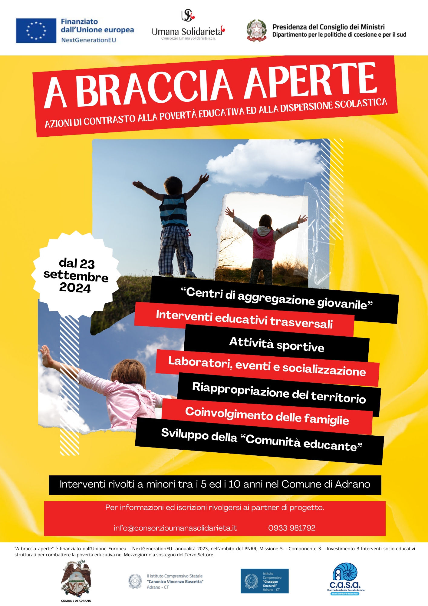 Locandina A braccia aperte