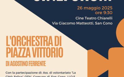 Il Progetto FAMI 17 “Il Filo di Arianna” porta a San Cono il cineforum con “L’Orchestra di Piazza Vittorio” – 26 maggio ore 9:30