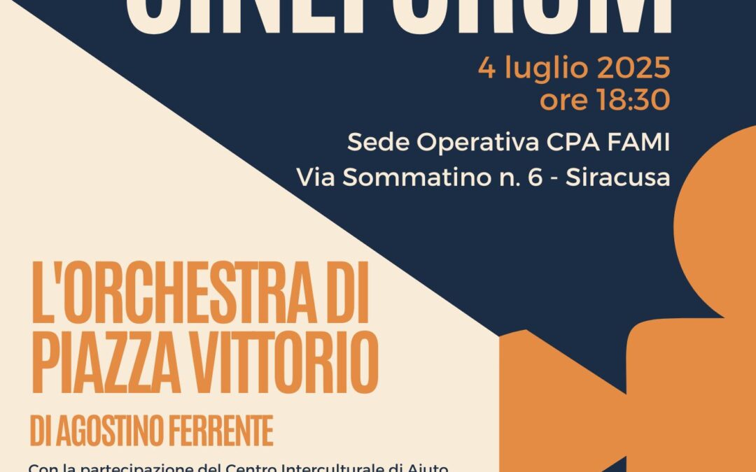 Cineforum a Siracusa: “L’Orchestra di Piazza Vittorio” di Agostino Ferrente
