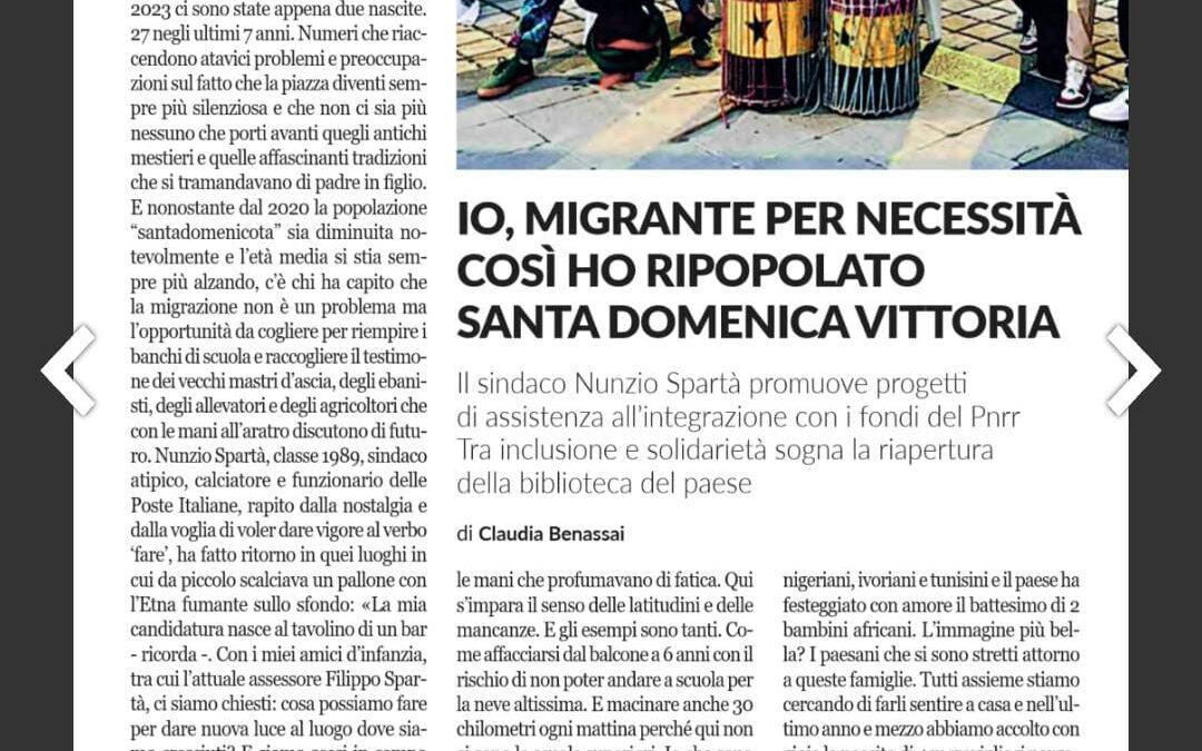Storie di comunità a Santa Domenica Vittoria. Qui il Consorzio Umana Solidarietà gestisce il progetto SAI