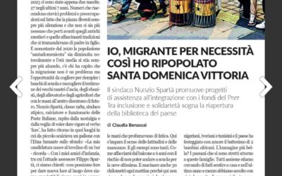 Storie di comunità a Santa Domenica Vittoria. Qui il Consorzio Umana Solidarietà gestisce il progetto SAI