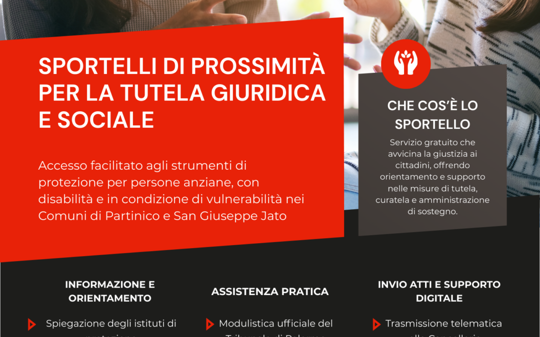 Sportelli di prossimità per la tutela giuridica e sociale
