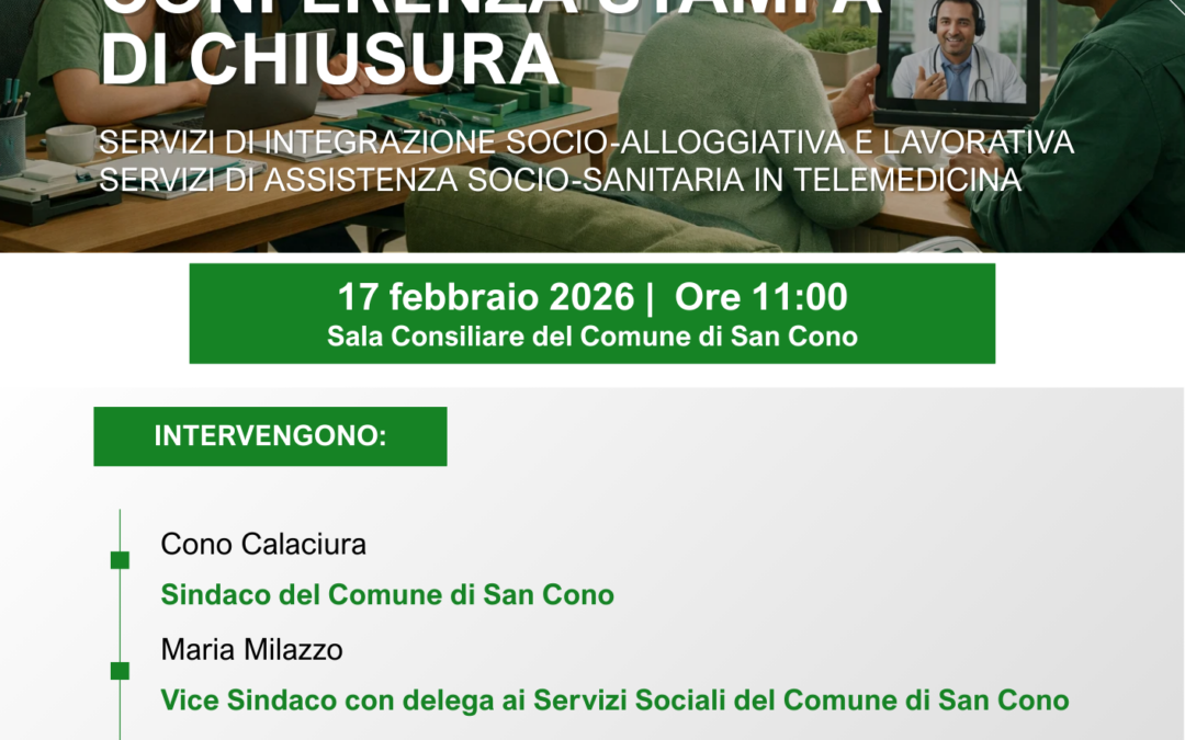 San Cono: chiusura progetto PNRR servizi socio-assistenziali, bilancio e prospettive per l’inclusione