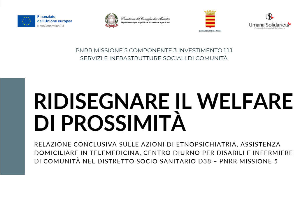 Ridisegnare il welfare di prossimità