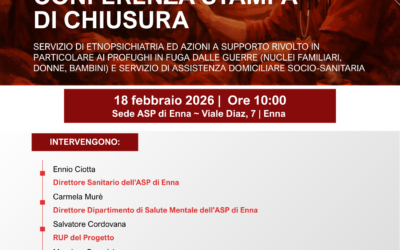 ASP Enna, il 18 febbraio conferenza stampa di chiusura del progetto di Etnopsichiatria per i profughi di guerra