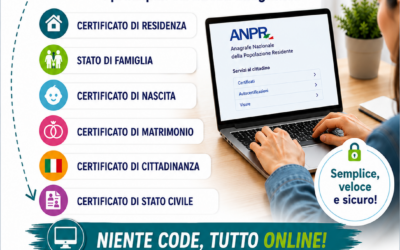 Certificati anagrafici online: a Ronciglione supporto gratuito per i cittadini