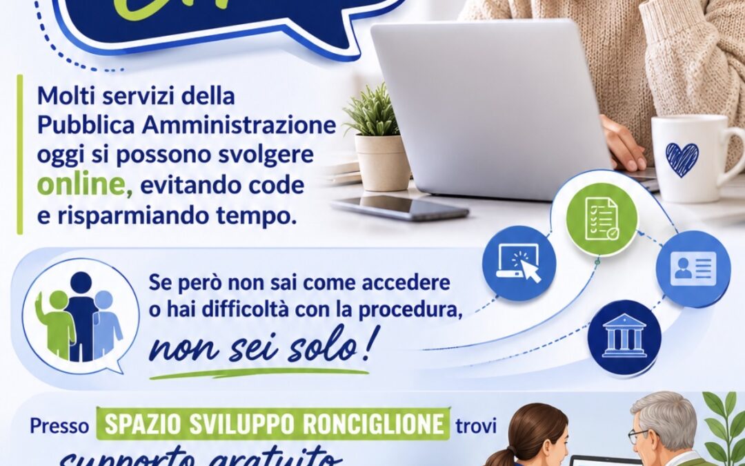 Servizi digitali della Pubblica Amministrazione: supporto gratuito a Ronciglione