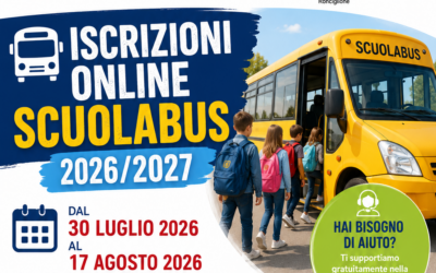 Iscrizioni al servizio Scuolabus 2026/2027 a Ronciglione