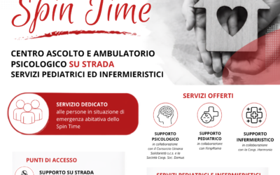 Spin Time, ANCOS-UNCI e FIMP attivano centro di ascolto e ambulatorio psicologico e pediatrico su strada