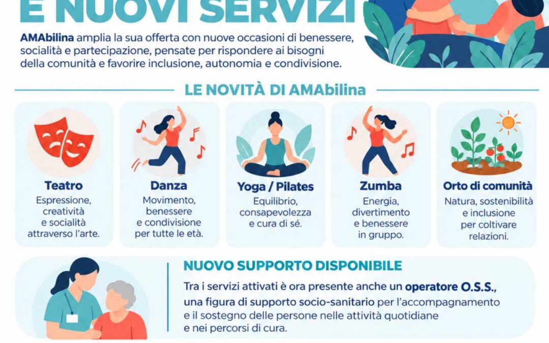 AMAbilina: nuove attività e servizi per il benessere e la partecipazione della comunità